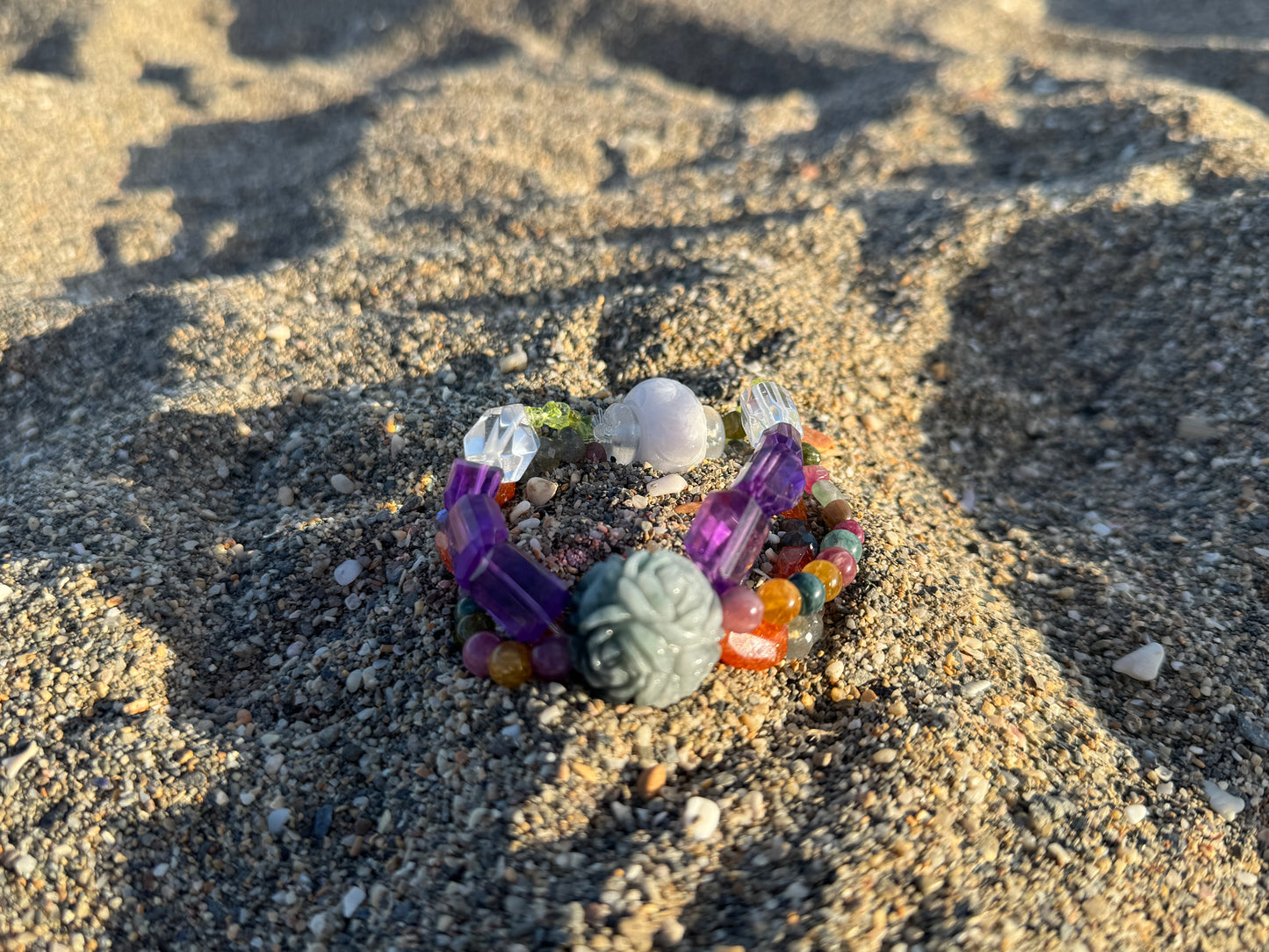 Handmade with Love Ocean Blessing – Handcrafted Crystal × Jade × Hetian Stone Jewelry